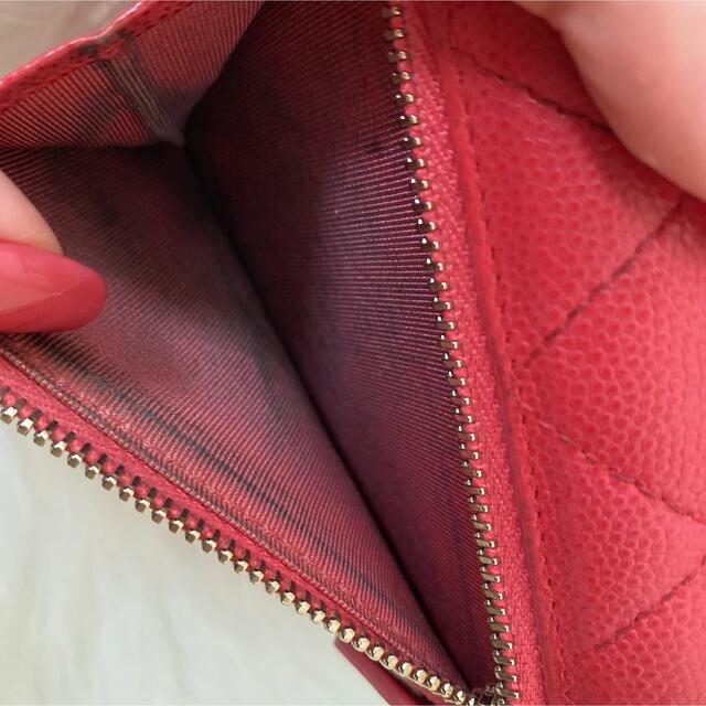 CHANEL(シャネル)のCHANEL シャネル  ラムスキン　コンパクトウォレット　ミニ財布　折り財布 レディースのファッション小物(財布)の商品写真
