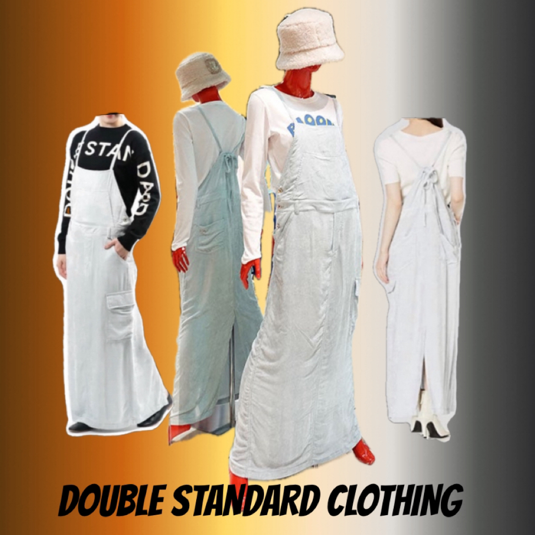 DOUBLE STANDARD CLOTHING(ダブルスタンダードクロージング)のダブルスタンダードクロージング　ソフトコーデュロイジャンバースカート レディースのスカート(ロングスカート)の商品写真