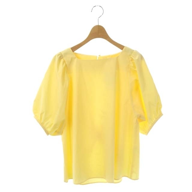 STRAWBERRY-FIELDS(ストロベリーフィールズ)のストロベリーフィールズ ブラウス シャツ パフスリーブ 五分袖 2 黄色■SH レディースのトップス(その他)の商品写真