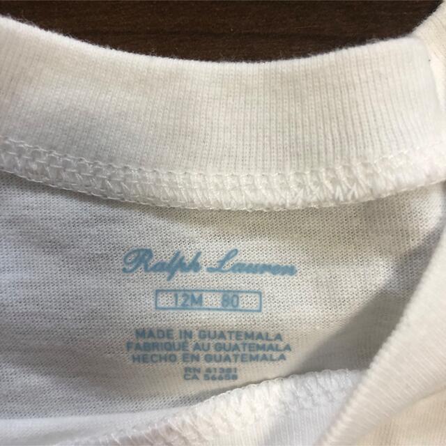 Ralph Lauren(ラルフローレン)のラルフローレン Tシャツ 80 白 キッズ/ベビー/マタニティのベビー服(~85cm)(Ｔシャツ)の商品写真