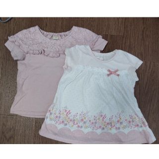 キムラタン(キムラタン)の【やなせ様専用】女の子　半袖シャツ　カットソー　4枚組　サイズ100と95(Tシャツ/カットソー)