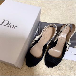 ディオール(Dior)のdior バッグスリングパンプス　36(ハイヒール/パンプス)