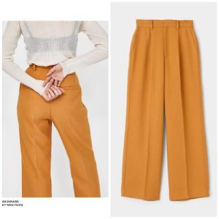 マウジー(moussy)のMOUSSY STRAIGHT WIDE ストレートパンツ　XSサイズ　オレンジ(カジュアルパンツ)