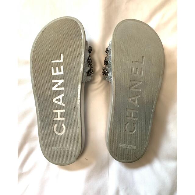 CHANEL(シャネル)のシャネル CHANELサンダル シャワーサンダル ココマーク チェーン レディースの靴/シューズ(サンダル)の商品写真