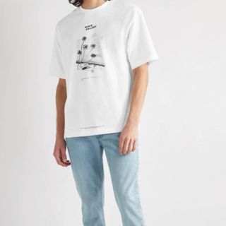 アクネストゥディオズ(Acne Studios)の定価20350円21ss Acne Studios Tシャツ　ホワイト(Tシャツ/カットソー(半袖/袖なし))