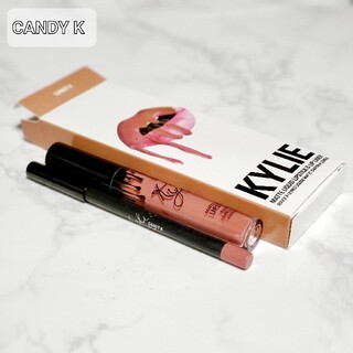 カイリーコスメティックス(Kylie Cosmetics)のKYLIE COSMETICS Lip & Lipライナーセット　Candy K(口紅)