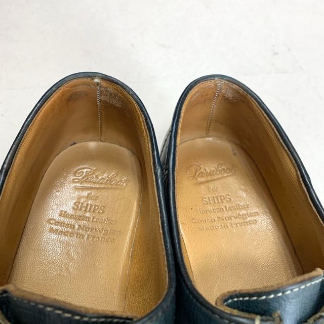 Paraboot(パラブーツ)のParaboot × SHIPS 別注 MORZINE ネイビー クロムエクセル メンズの靴/シューズ(スリッポン/モカシン)の商品写真