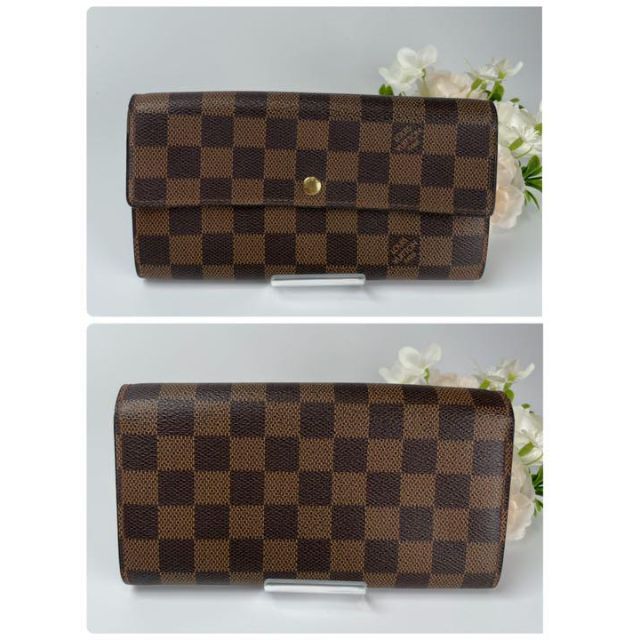 LOUIS VUITTON(ルイヴィトン)のルイヴィトン/ダミエ/ポルトフォイユ・サラ/長財布 レディースのファッション小物(財布)の商品写真