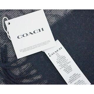 COACH - 【新品】コーチ マフラー 76057-SYJ シグネチャー ネイビー 
