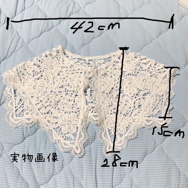 つけ襟　トレンド襟　レース　白 レディースのアクセサリー(つけ襟)の商品写真