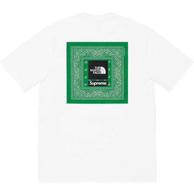 Tシャツ/カットソー(半袖/袖なし)評価470！Supreme The North Face Bandana Tee