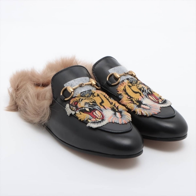 Gucci(グッチ)のグッチ プリンスタウン レザー 37  レディース その他靴 レディースの靴/シューズ(その他)の商品写真