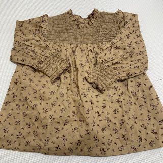 韓国子供服　ブラウス　トップス　花柄　新品　100(ブラウス)