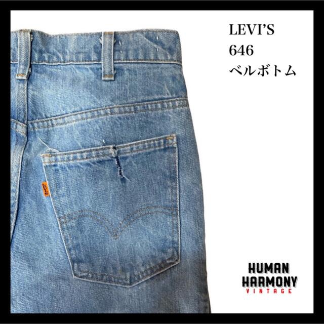 Levi's   Levis リーバイス  talon ベルボトム フレア オレンジの