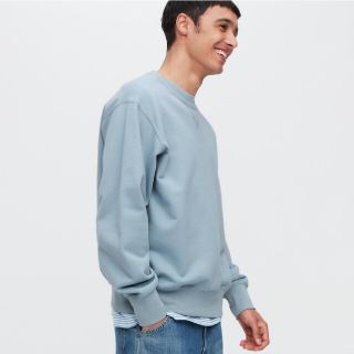 ユニクロ(UNIQLO)の【ベタ様専用】ユニクロ　スウェット　ライトブルー　Ｌ(スウェット)