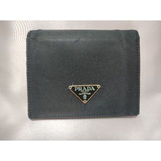 プラダ(PRADA)のPRADA　プラダ　折り財布　黒　中古(折り財布)