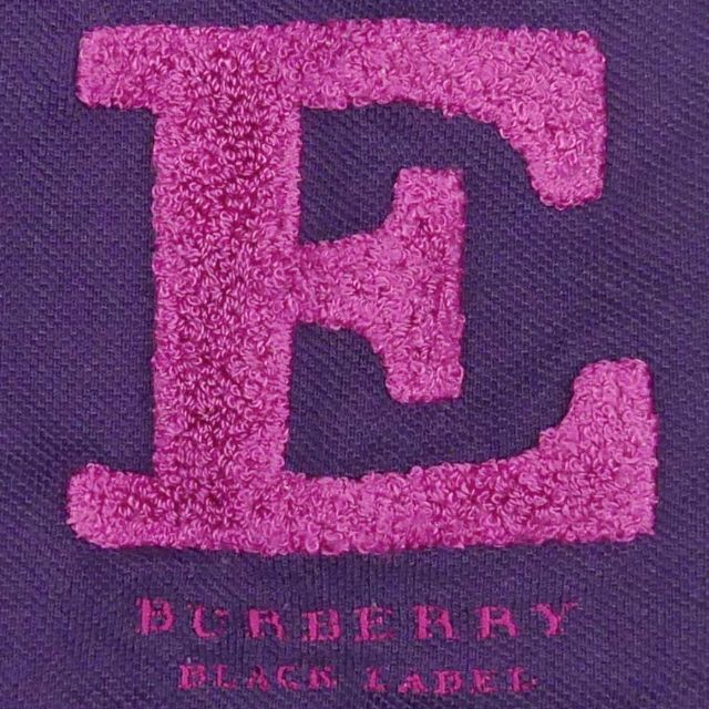 BURBERRY BLACK LABEL(バーバリーブラックレーベル)の日本製 バーバリー 廃盤 ポロシャツ M 古着 メンズ 刺繍 TN1279 メンズのトップス(ポロシャツ)の商品写真