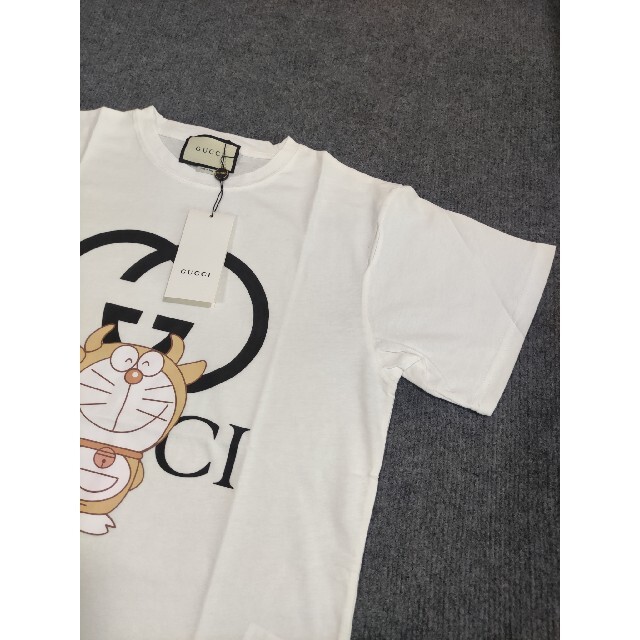【激レア】牛ドラえもんグッチ 白Tシャツ | refletivo.com