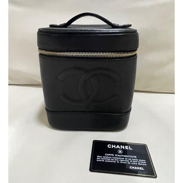 正規品♪ CHANEL シャネル キャビアスキン バニティ ブラック