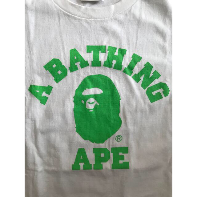 A BATHING APE - A BATHING APE カレッジロゴTシャツ Mの通販 by 