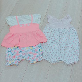 コンビミニ(Combi mini)のロンパース　カバーオール　夏　2点　セット　combimini Baby GAP(ロンパース)