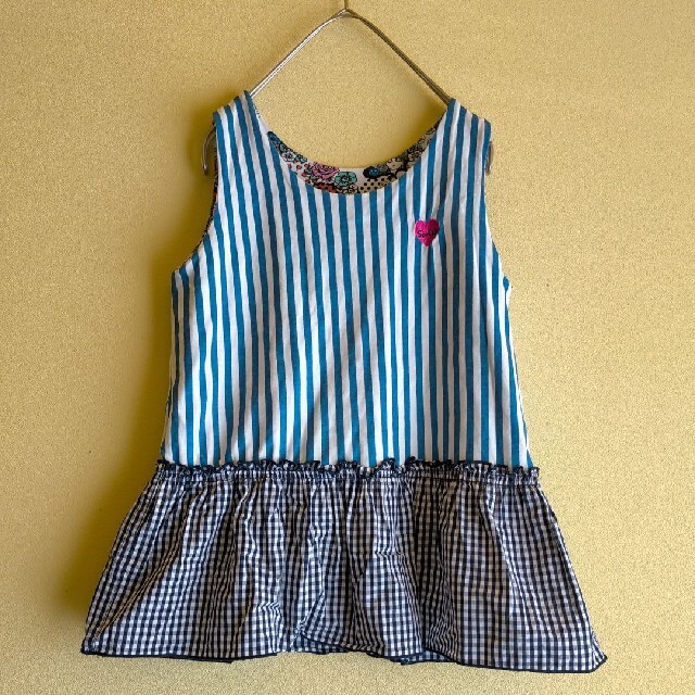 ScoLar(スカラー)のscolar リバーシブル ワンピース キッズ/ベビー/マタニティのキッズ服女の子用(90cm~)(ワンピース)の商品写真