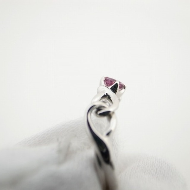 4℃(ヨンドシー)の【4℃】ヨンドシー ピンク石リング Pt950（プラチナ 白金） 指輪 USED レディースのアクセサリー(リング(指輪))の商品写真