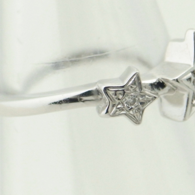 STAR JEWELRY(スタージュエリー)のスタージュエリー StarJerelry 星モチーフ ダイヤリング K18WG レディースのアクセサリー(リング(指輪))の商品写真