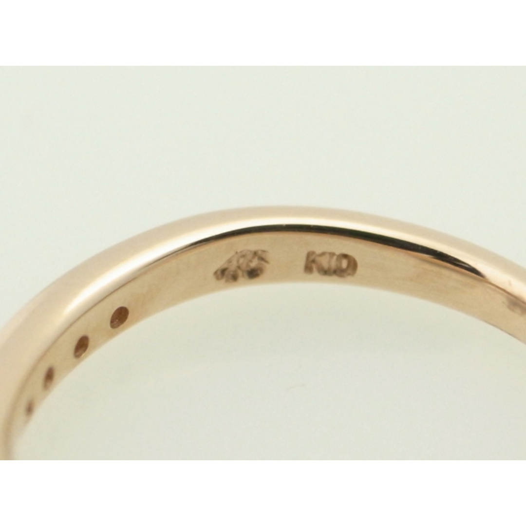 4℃(ヨンドシー)の目立った傷や汚れなし  【4℃】 ヨンドシー ダイヤモンドリング 指輪 K10PG(10金 ピンクゴールド) レディースのアクセサリー(リング(指輪))の商品写真