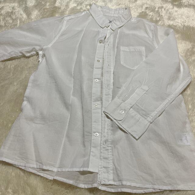 透け　白シャツ　オシャレ　綿100% レディースのトップス(シャツ/ブラウス(長袖/七分))の商品写真