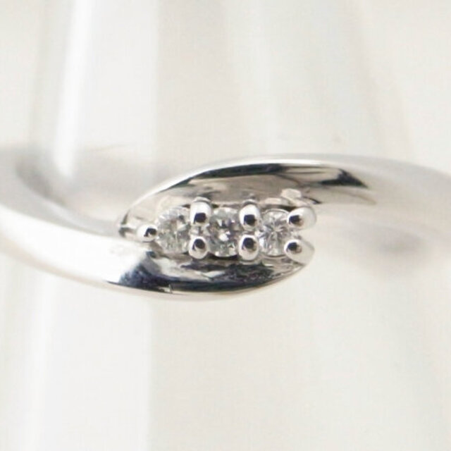 4℃ ダイヤモンドリング K18WG(18金 ホワイトゴールド) 指輪