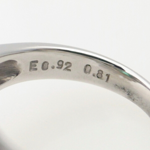 エメラルドダイヤモンドリング Pt900(プラチナ 白金) 13号 ボリューム 豪華 指輪 4