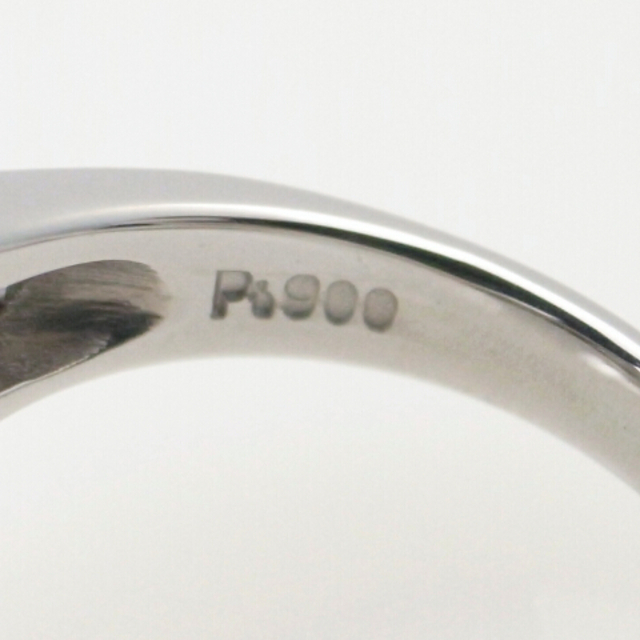 エメラルドダイヤモンドリング Pt900(プラチナ 白金) 13号 ボリューム 豪華 指輪 5
