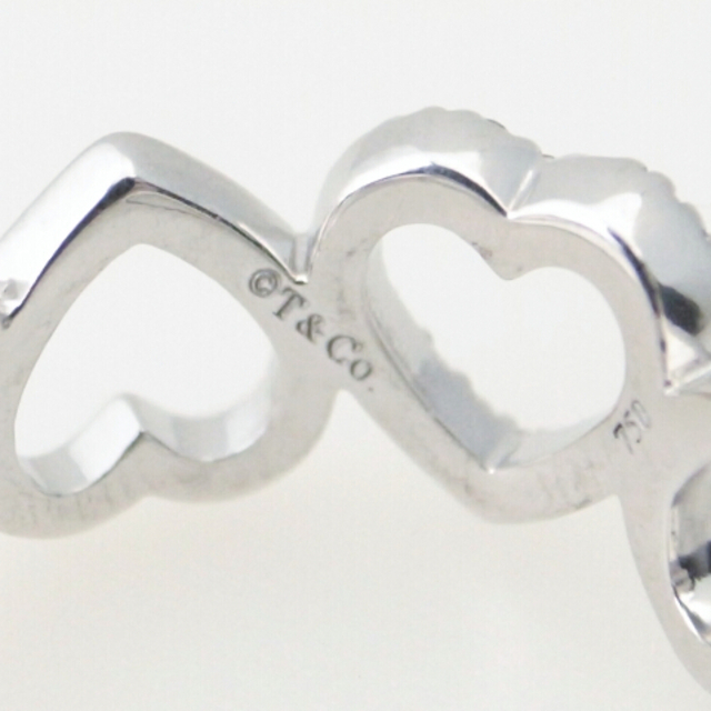 Tiffany & Co.(ティファニー)のティファニー メトロハートリング K18WG(18金 ホワイトゴールド) 指輪 9号 レディースのアクセサリー(リング(指輪))の商品写真