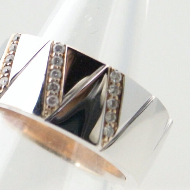 Vendome Aoyama(ヴァンドームアオヤマ)のヴァンドーム青山 ダイヤモンドリング K18PG/WG(18金ピンク/ホワイトゴールド) 9.5号 指輪 レディースのアクセサリー(リング(指輪))の商品写真