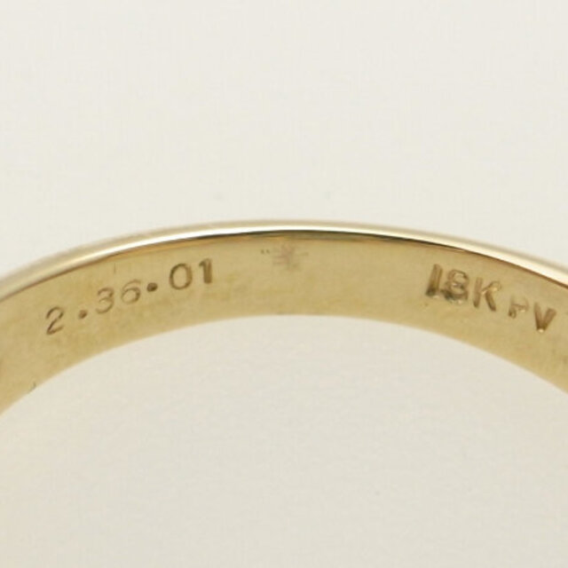 ポンテヴェキオ ブルートパーズ ダイヤモンドリング 指輪 K18YG(18金) 11.5号 5