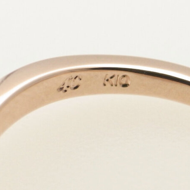 4℃(ヨンドシー)のヨンドシー ダイヤモンドリング 指輪 8号 K10PG(10金 ピンクゴールド) レディースのアクセサリー(リング(指輪))の商品写真