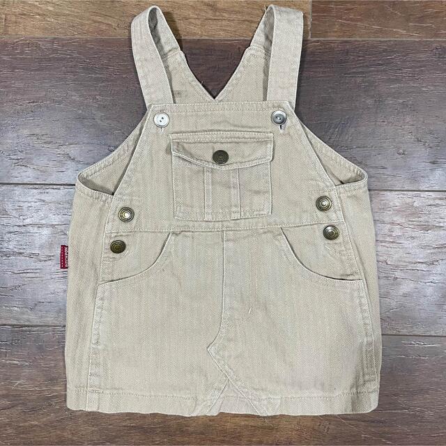 BeBe(ベベ)のサロペット スカート 3枚セット キッズ/ベビー/マタニティのキッズ服女の子用(90cm~)(スカート)の商品写真