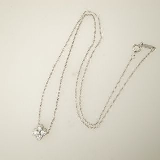 TIFFANY&Co. ダイヤベゼルセット 4Pダイヤ ネックレス PT950