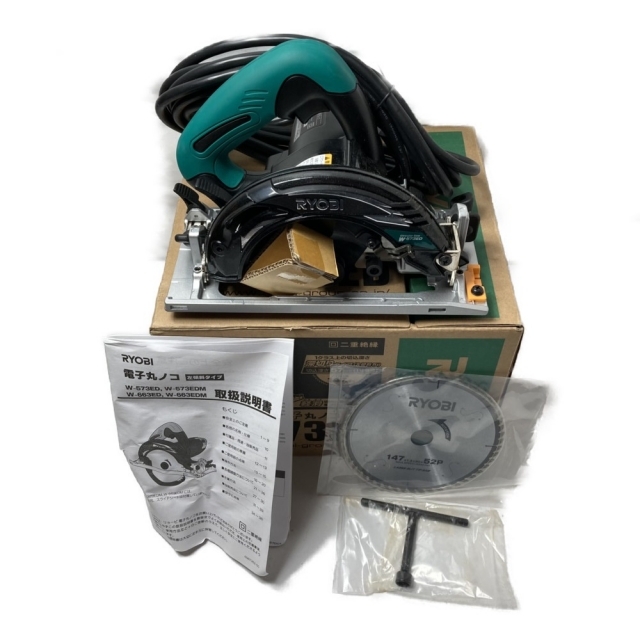 新品同様 リョービ RYOBI W-570ED-K レーザーチップソー 147mm