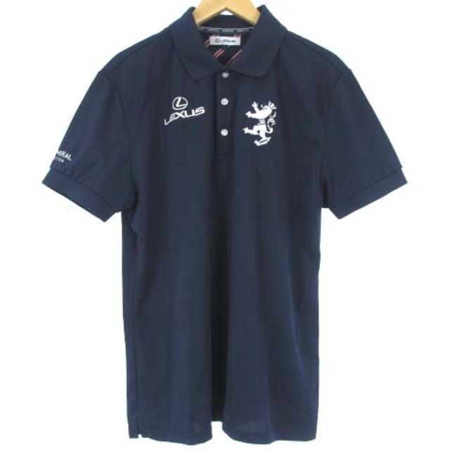 アドミラル レクサス ゴルフウェア ポロシャツ ロゴ 刺繍 紺 ネイビー