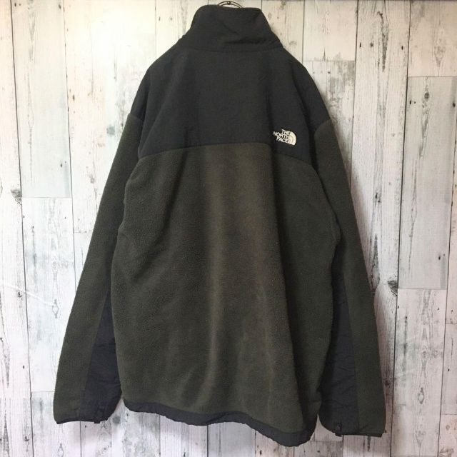 THE NORTH FACE(ザノースフェイス)の美品US規格ノースフェイスデナリジャケット刺繍ロゴ緑アースカラー黒ブラックカーキ メンズのジャケット/アウター(ブルゾン)の商品写真