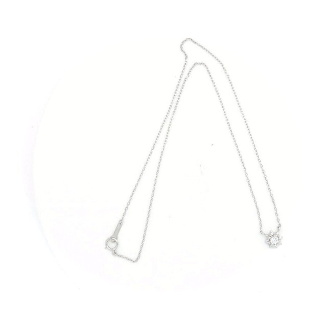 TASAKI(タサキ)のタサキ ダイヤモンドネックレス 0.15ct 0.09ct PT850(プラチナ)  レディースのアクセサリー(ネックレス)の商品写真