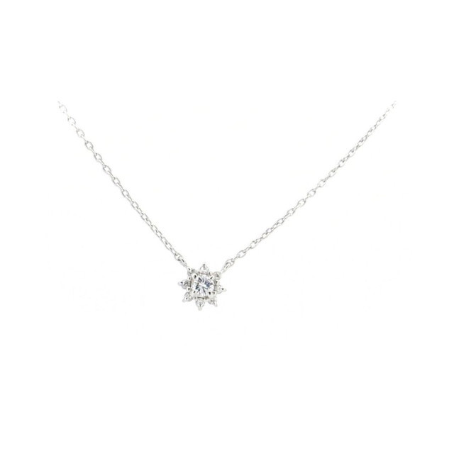 TASAKI(タサキ)のタサキ ダイヤモンドネックレス 0.15ct 0.09ct PT850(プラチナ)  レディースのアクセサリー(ネックレス)の商品写真