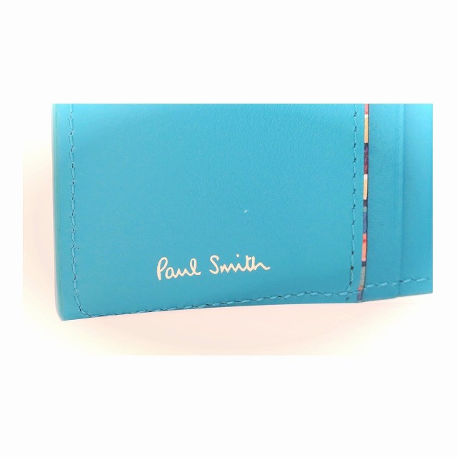 Paul Smith(ポールスミス)のポールスミス 2つ折りコンパクト財布 小銭入れ付 PWD823 メンズ ミニサイズ ブルー レディースのファッション小物(財布)の商品写真