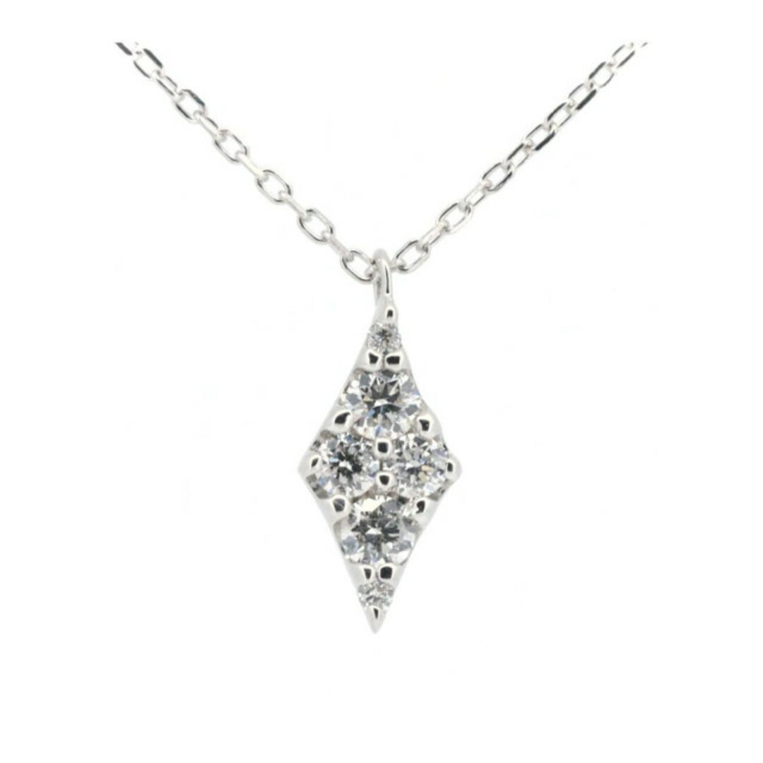 ポンテヴェキオ ダイヤモンド ネックレス 0.13ct K18WG(18金 ホワイト