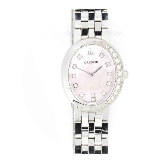 絶対一番安い セイコークレドール シェルダイヤモンド レディース腕時計 GSWE855 腕時計