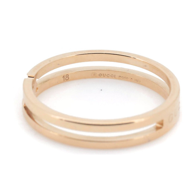 Gucci(グッチ)のグッチ インフィニティ リング 指輪 17号 K18PG(18金 ピンクゴールド) レディースのアクセサリー(リング(指輪))の商品写真
