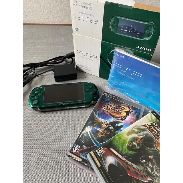 ゲームソフト/ゲーム機本体PSP 本体 ＋モンハン2G,モンハン3【美品】