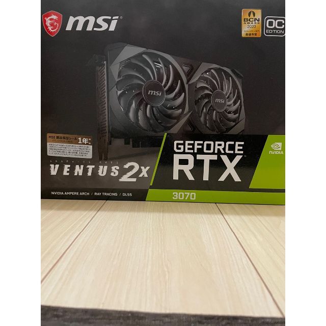 【非LHR】MSI GeForce RTX3070 VENTUS 2X OCスマホ/家電/カメラ